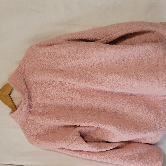 Jane and Bleeker pink teddy pullover women's medium - Picture 2 of 7
